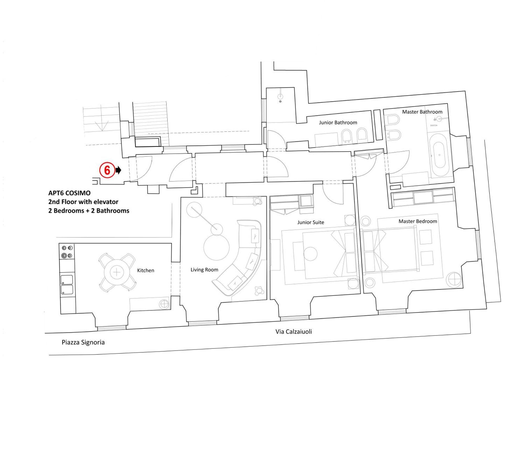 - Palazzo Signoria Luxury 6 Apartment