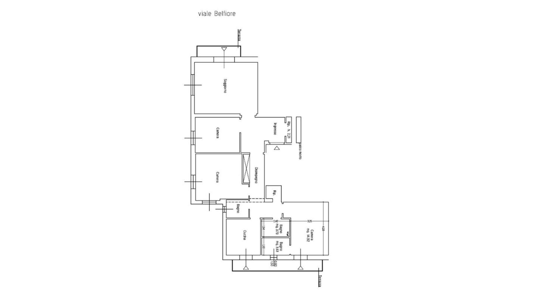 Roby In Centro 3 3 Bagni Appartement *